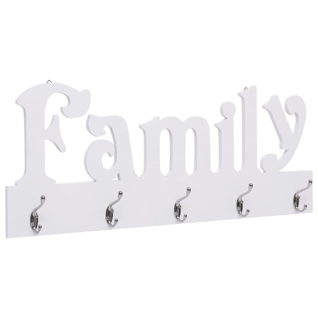 Vidaxl wandkapstok familie 74x29,5 cm