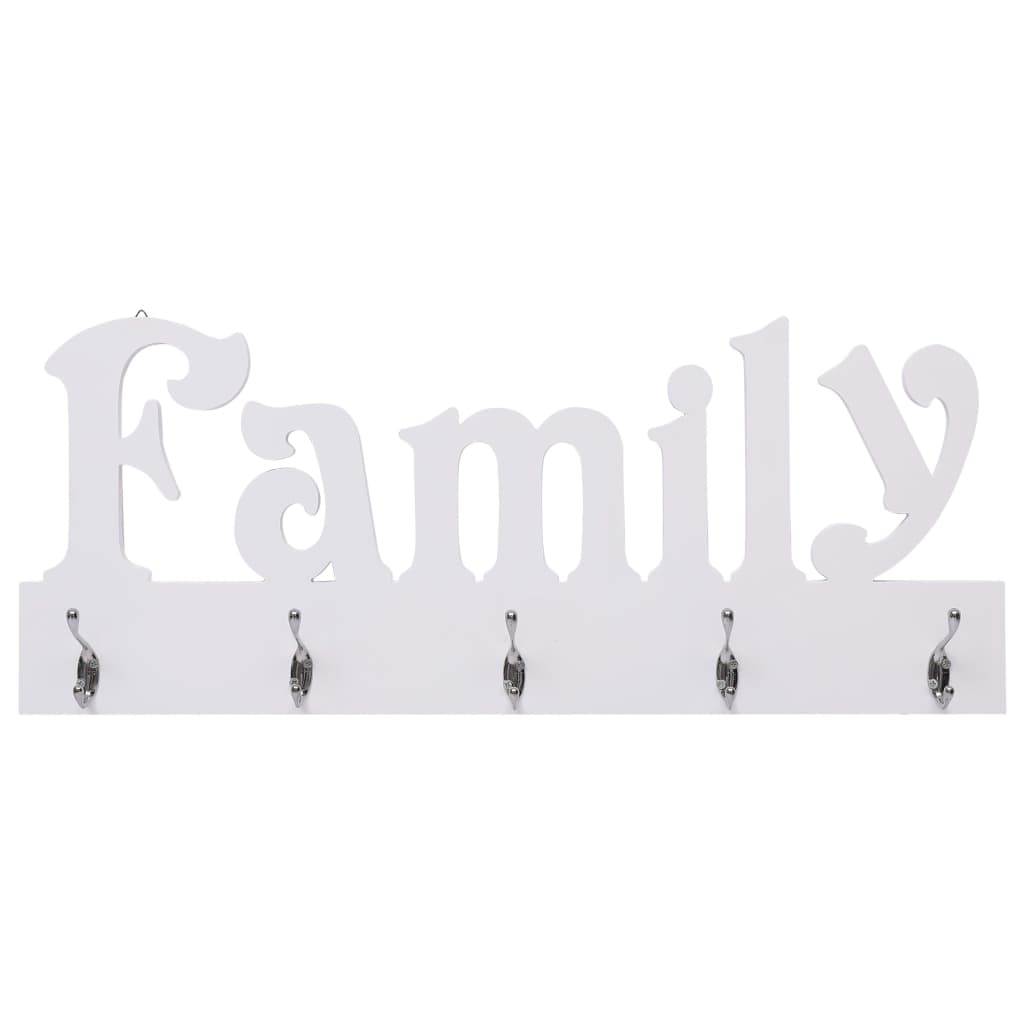 Vidaxl wandkapstok familie 74x29,5 cm