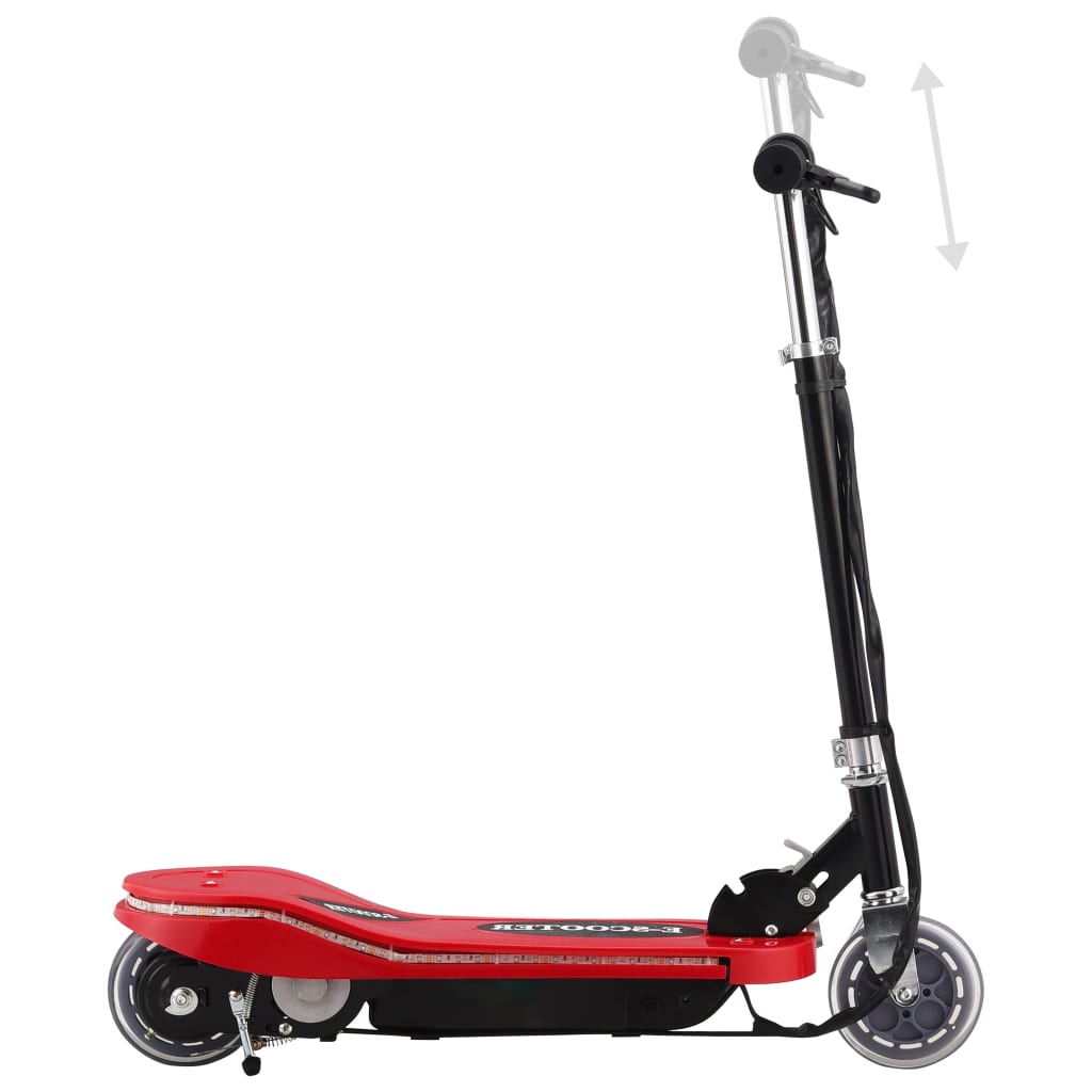 Vidaxl opstap elektrisch met led 120 w rood