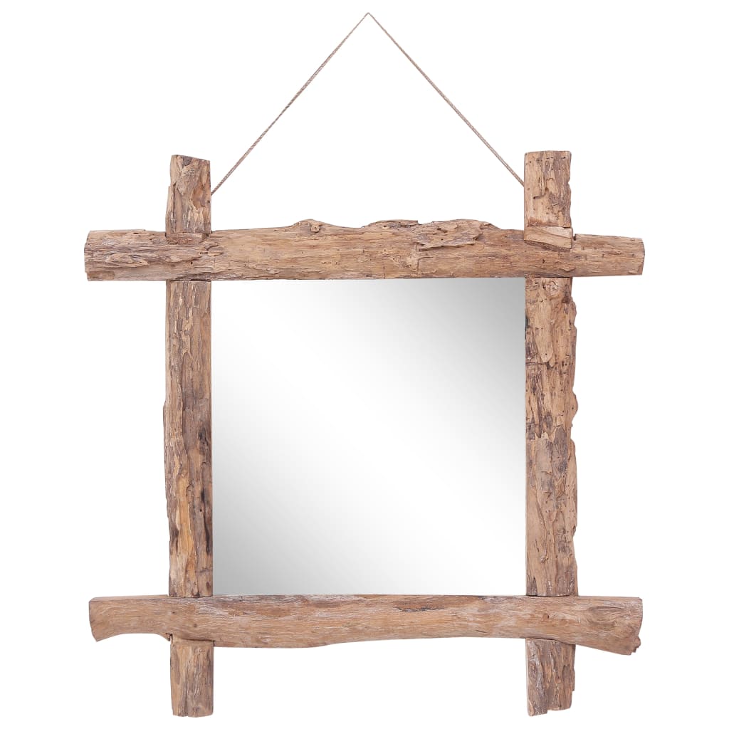 Vidaxl spiegelhoutblokken70x70 cm gerecycled teakhout naturel