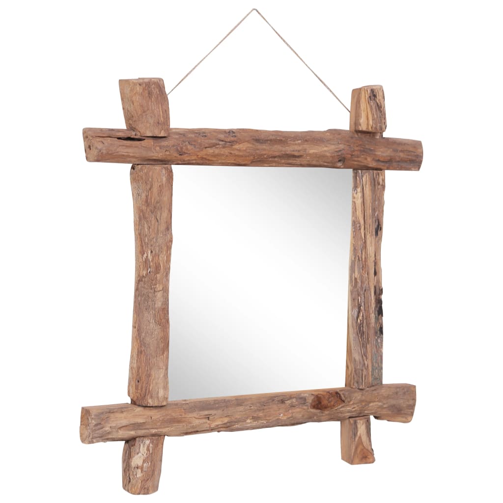 Vidaxl spiegelhoutblokken70x70 cm gerecycled teakhout naturel