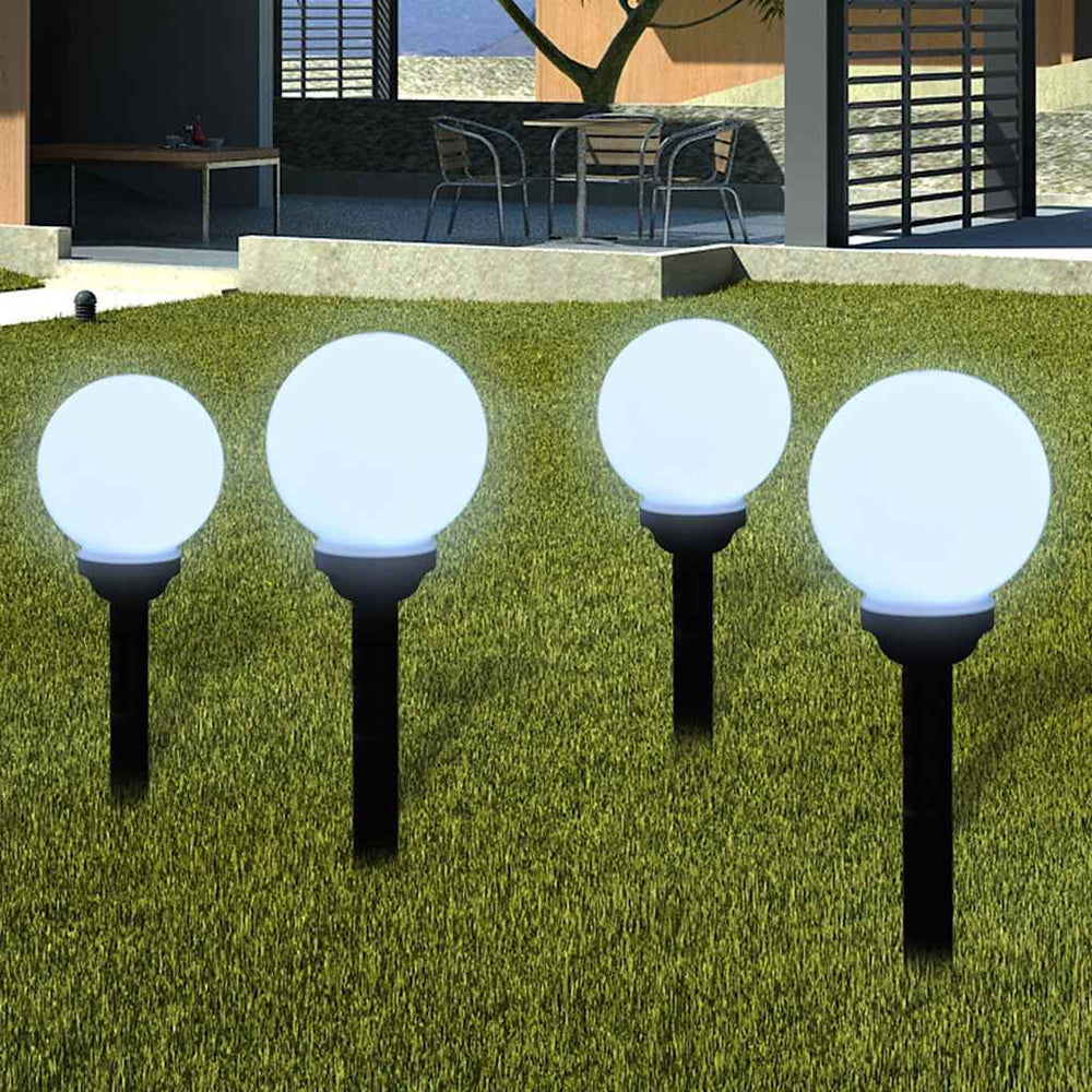 Vidaxl tuinpadlampen 8 st met grondpin led 15 cm