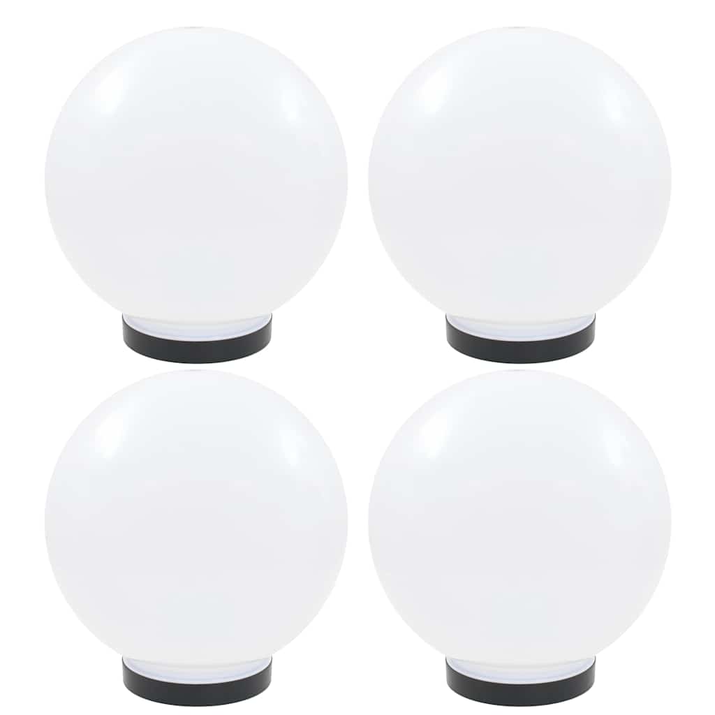 Vidaxl led-bollampen 4 st rond 25 cm pmma