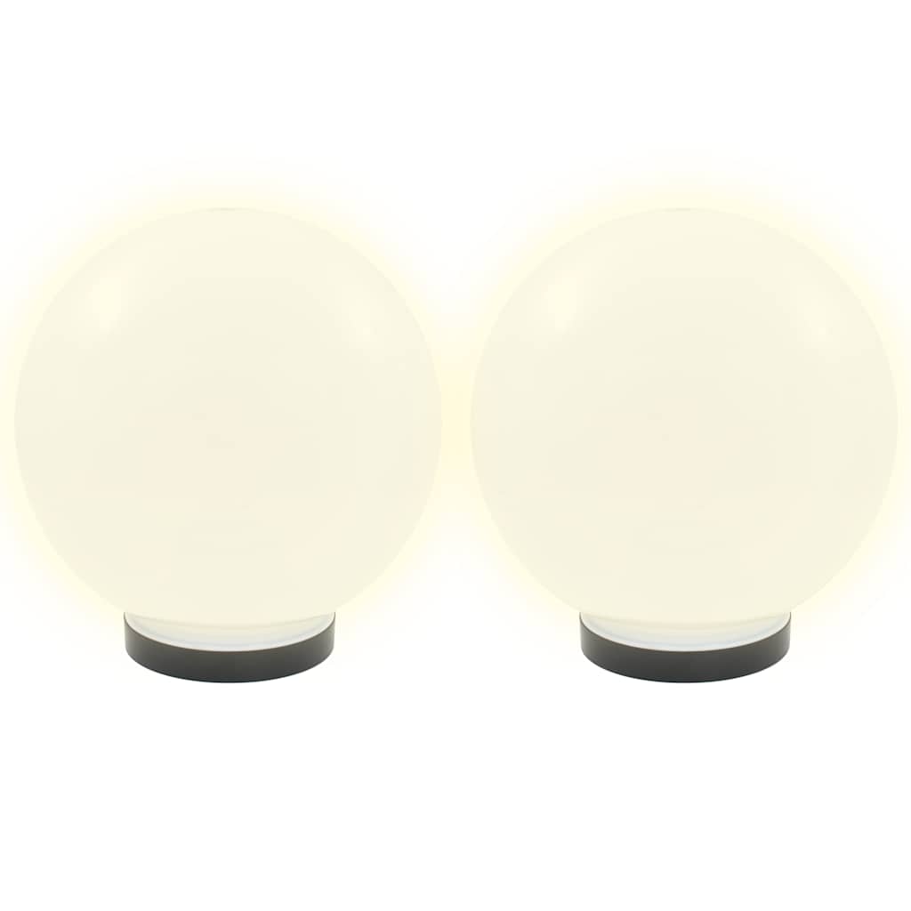 Vidaxl led-bollampen 4 st rond 25 cm pmma