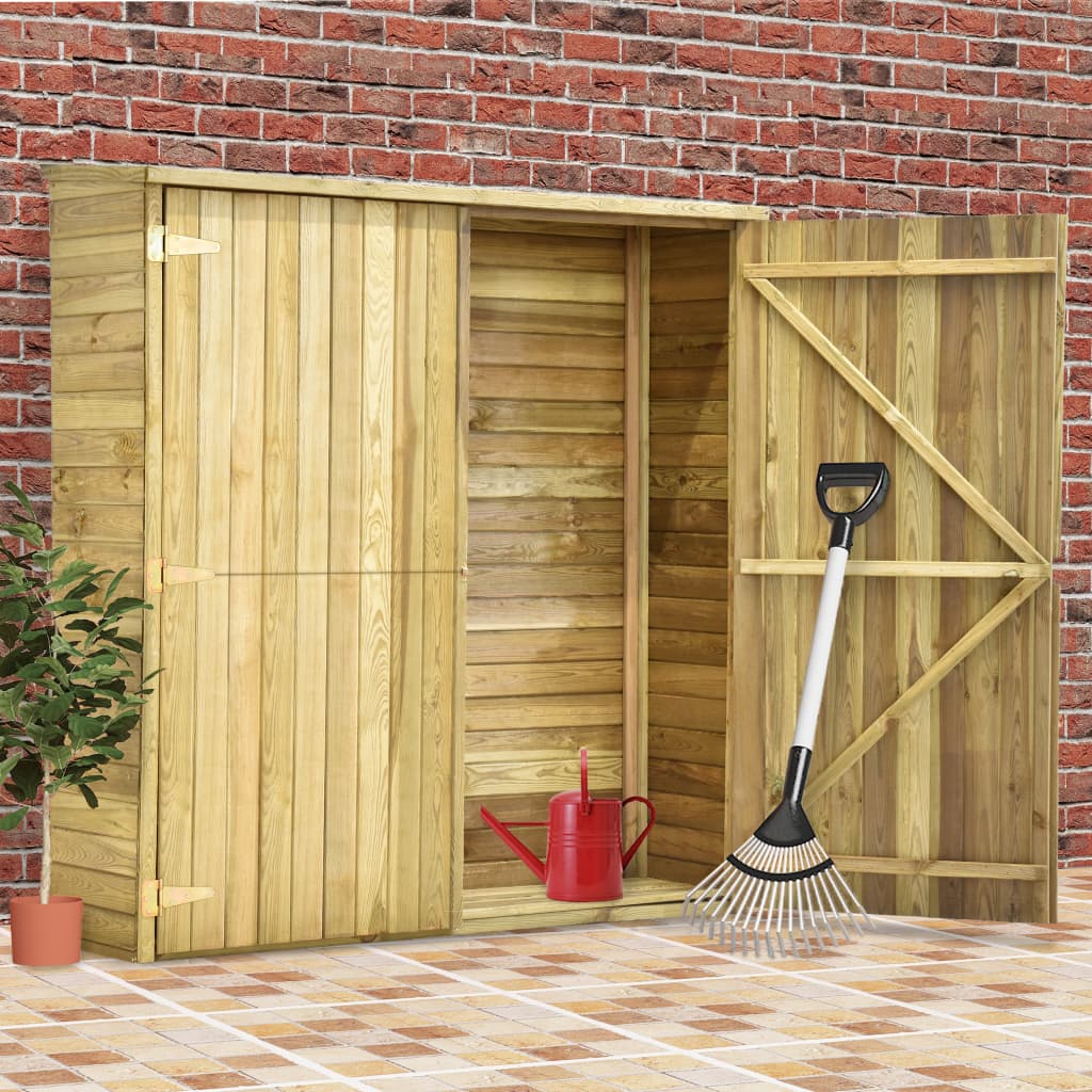 VidaXL Tuinschuur 163x50x171 cm geïmpregneerd groenenhout