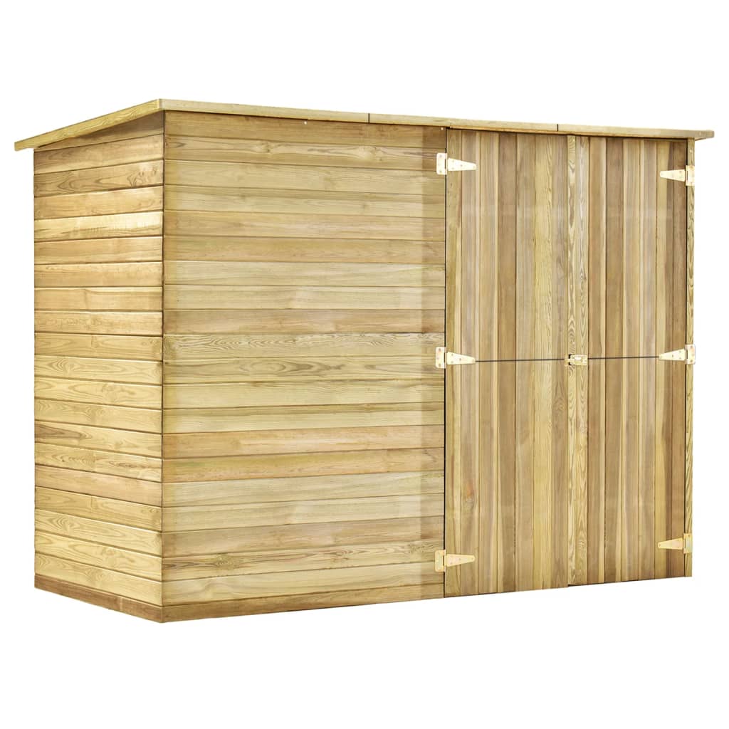 VidaXL Tuinschuur 232x110x170 cm geïmpregneerd groenenhout