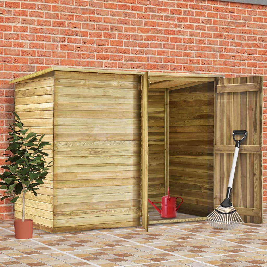 VidaXL Tuinschuur 232x110x170 cm geïmpregneerd groenenhout
