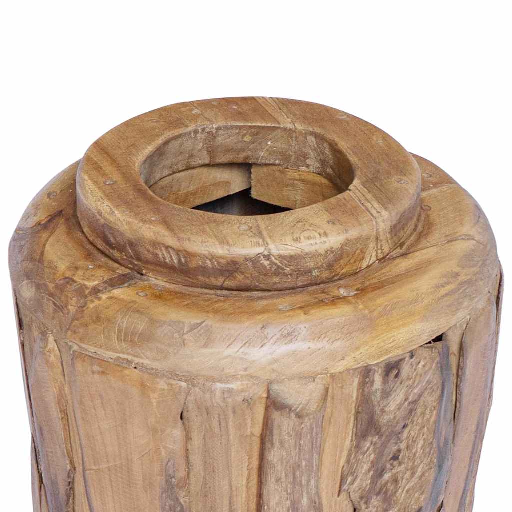 Vidaxl decoratievaas 40x80 cm massief teakhout