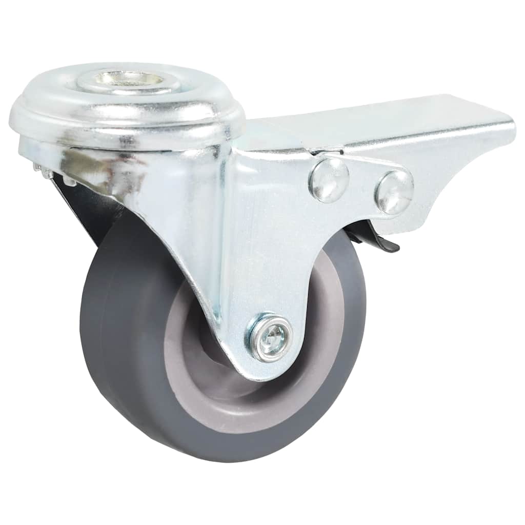 Vidaxl 8 st zwenkwielen met boutgaten 50 mm