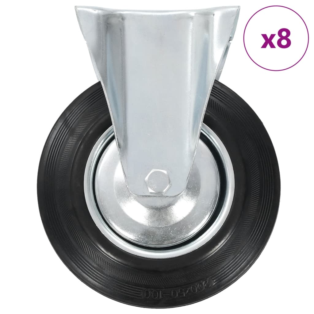 VidaXL 8 st Wielen groot 200 mm