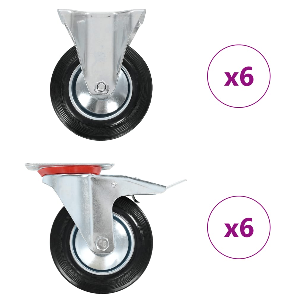 VidaXL 12 wielen 160 mm