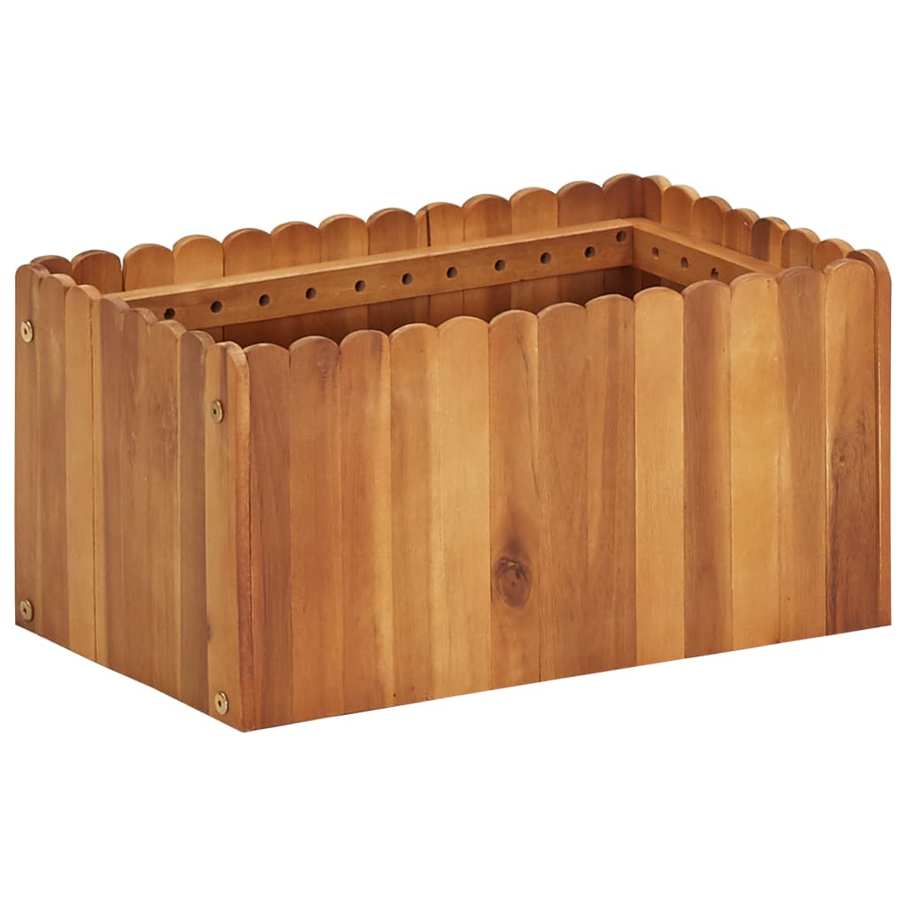 Vidaxl plantenbak 50x30x25 cm massief acaciahout