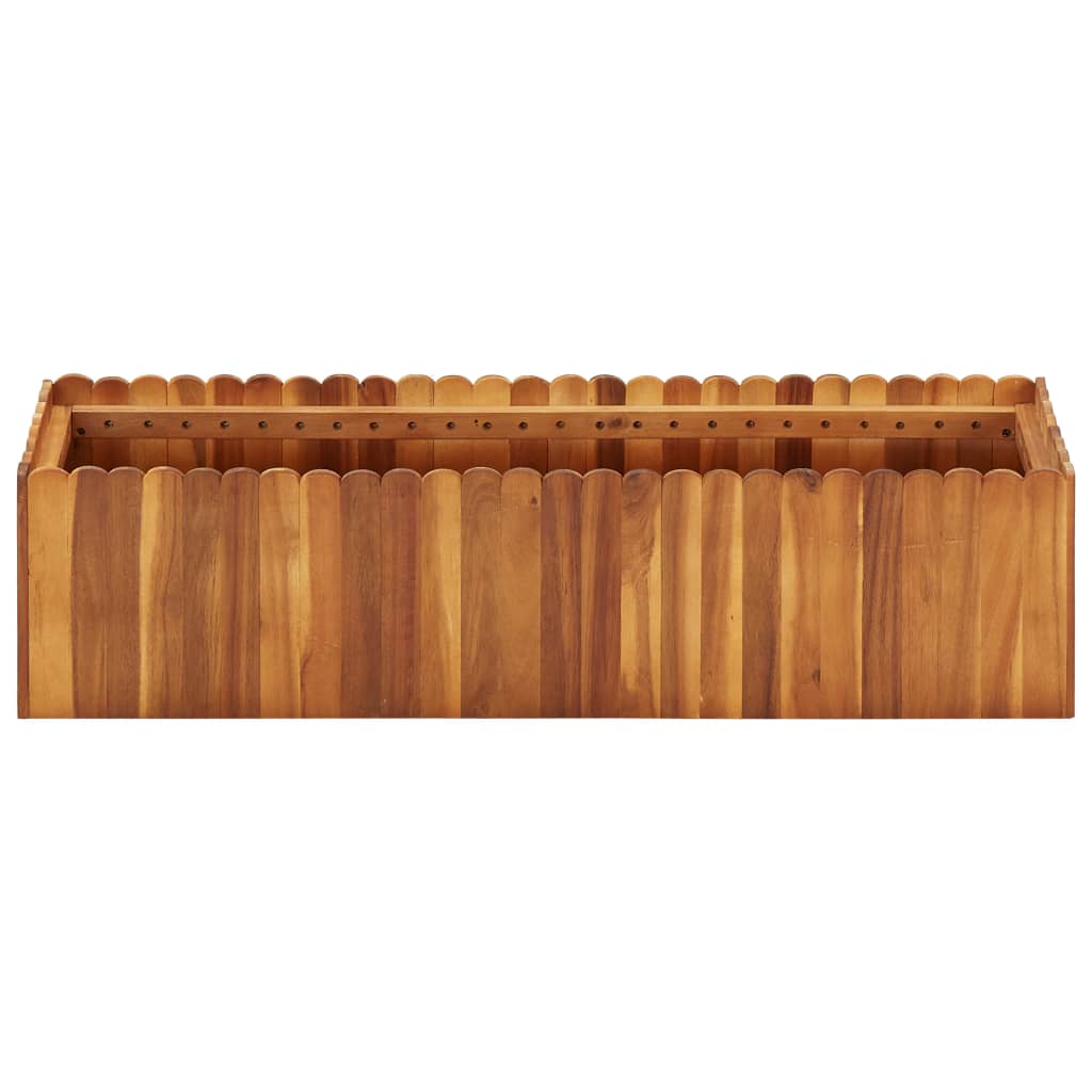 Vidaxl plantenbak 100x30x25 cm massief acaciahout