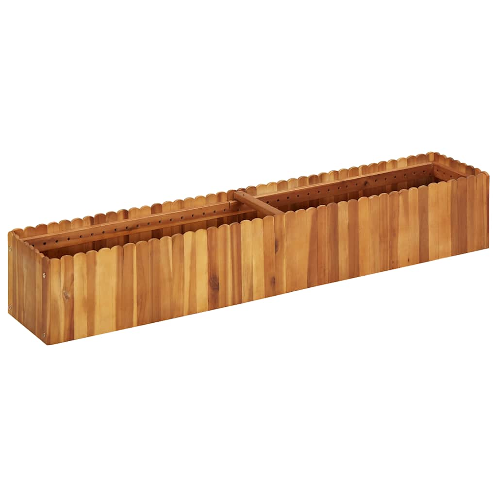 Vidaxl plantenbak 150x30x25 cm massief acaciahout