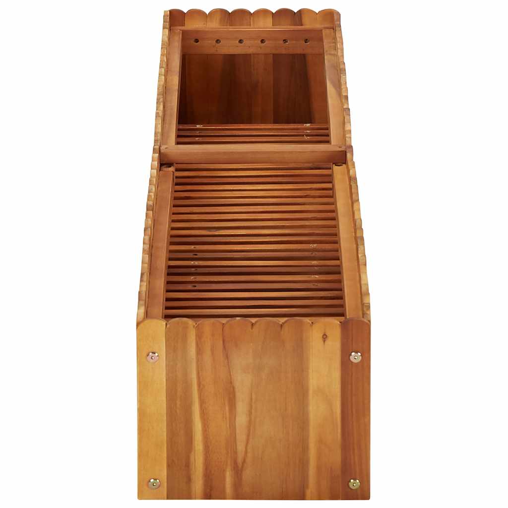 Vidaxl plantenbak 150x30x25 cm massief acaciahout