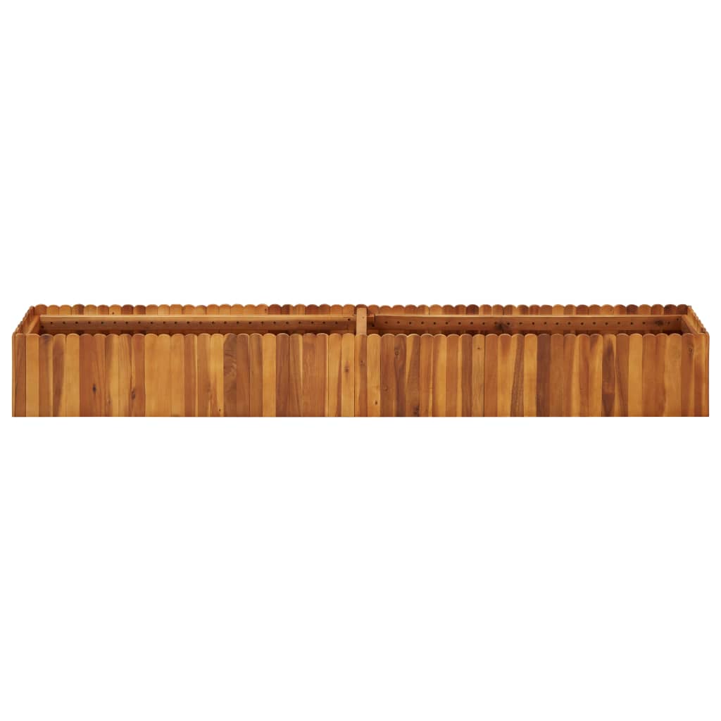 Vidaxl plantenbak 200x30x25 cm massief acaciahout