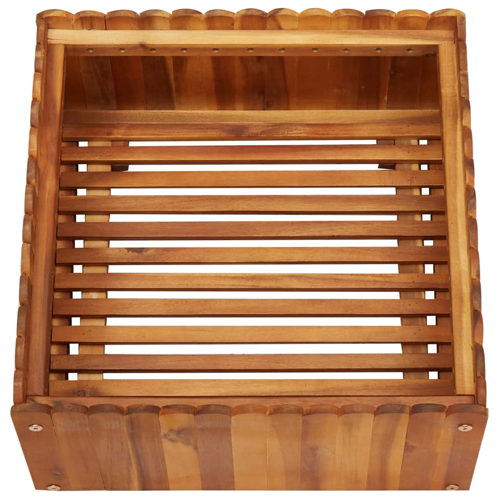 Vidaxl plantenbak 50x50x25 cm massief acaciahout
