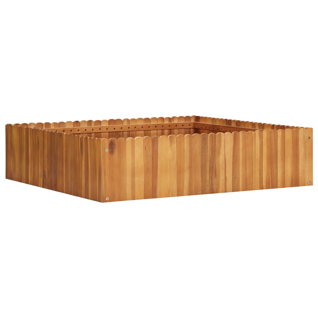 Vidaxl plantenbak 100x100x25 cm massief acaciahout
