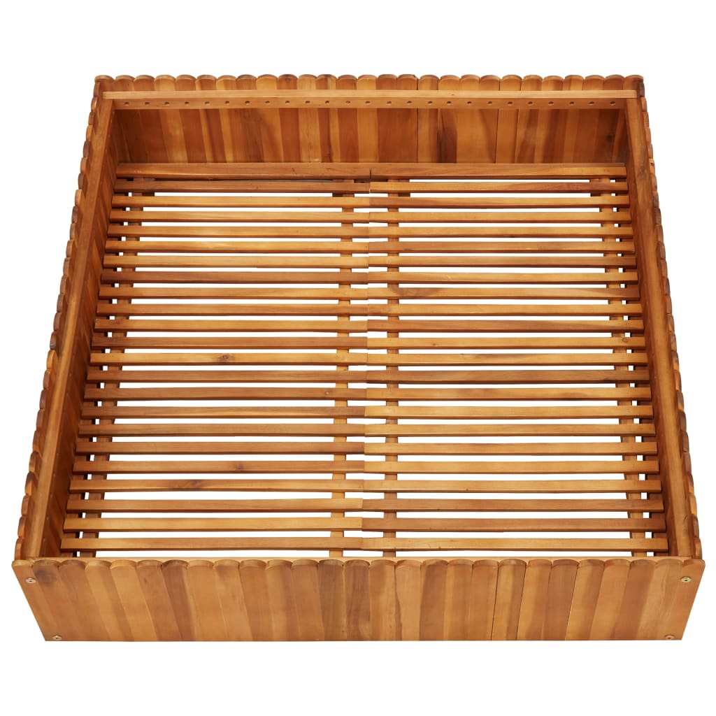 Vidaxl plantenbak 100x100x25 cm massief acaciahout