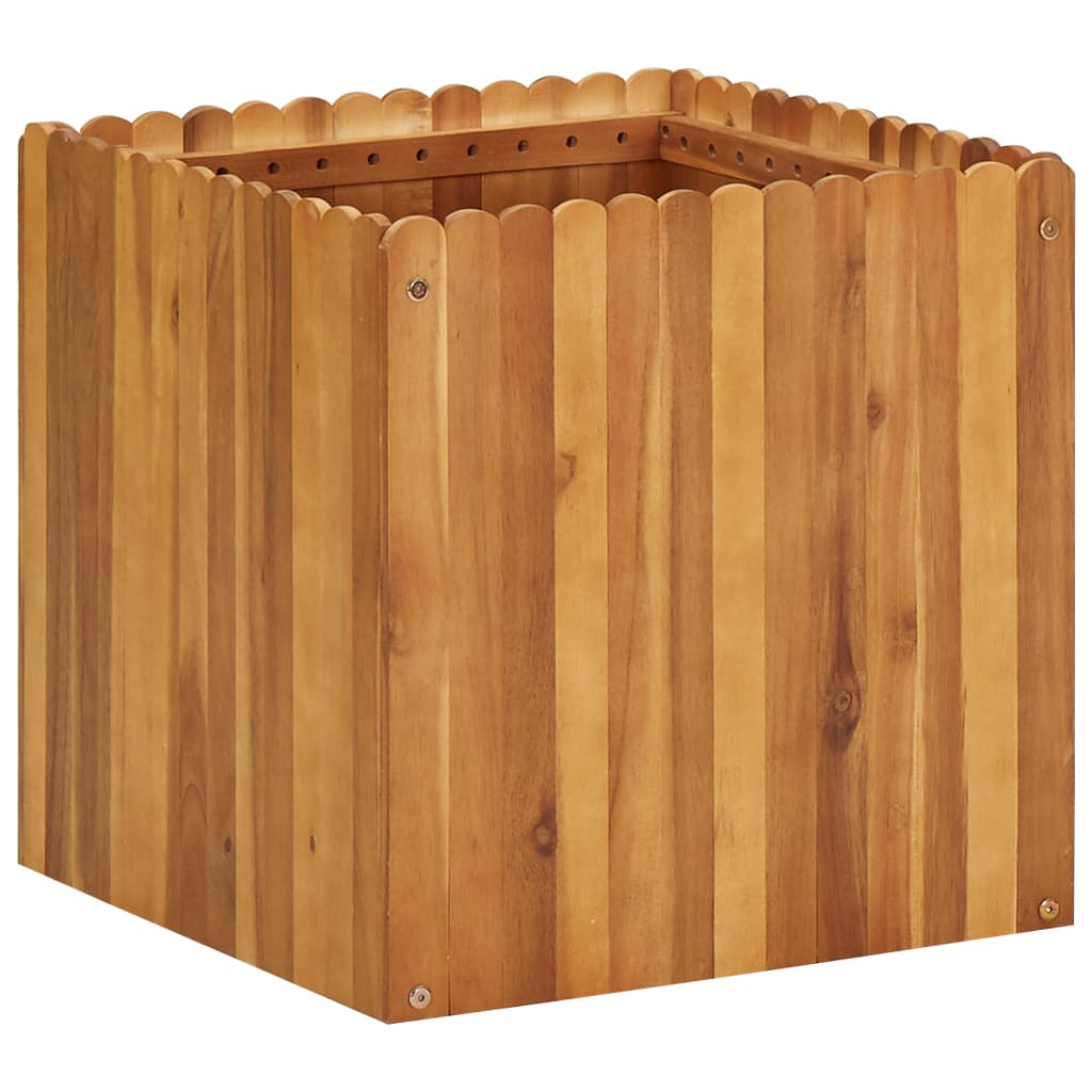 Vidaxl plantenbak 50x50x50 cm massief acaciahout