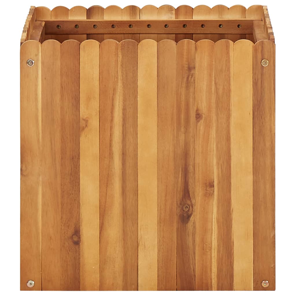 Vidaxl plantenbak 50x50x50 cm massief acaciahout