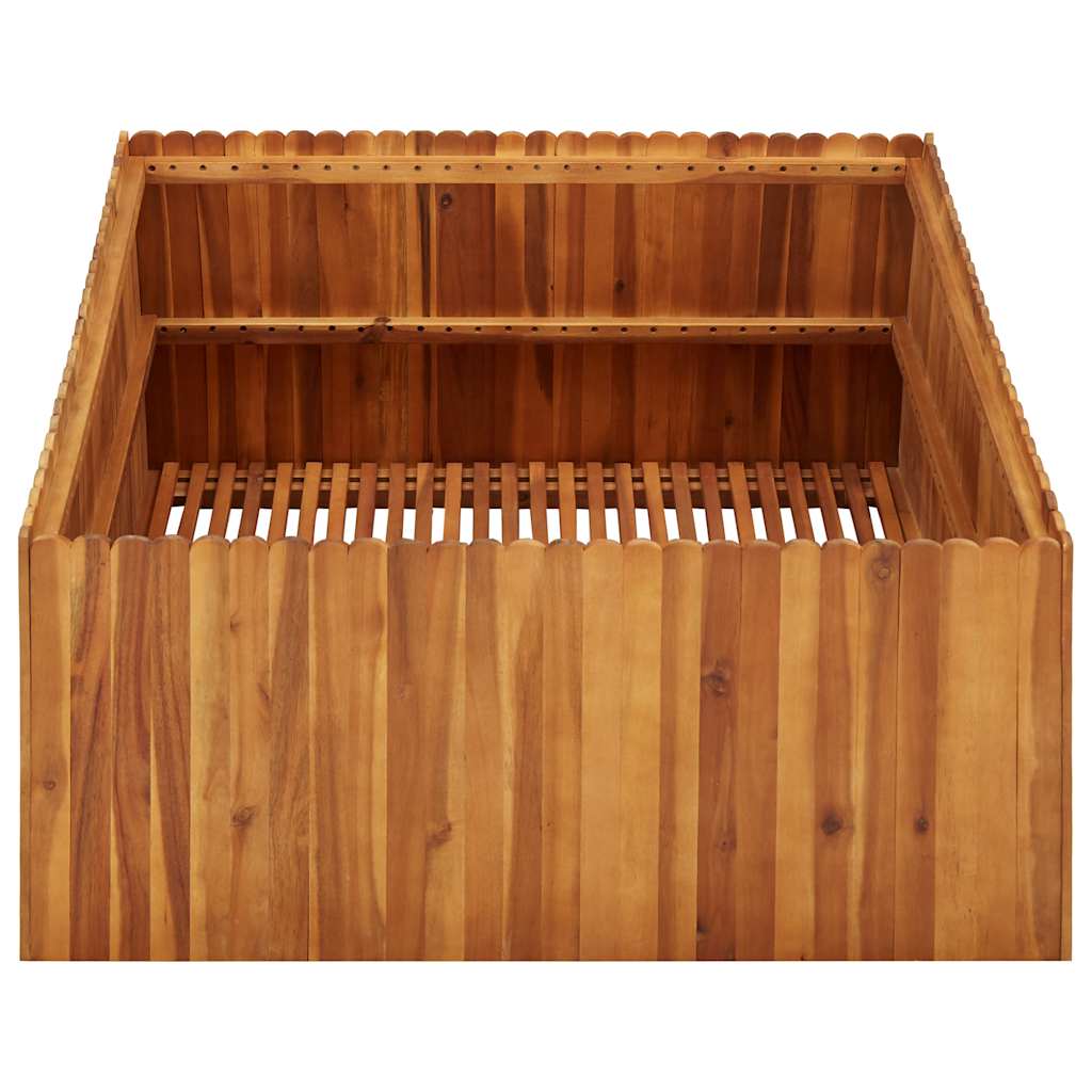 Vidaxl plantenbak 100x100x50 cm massief acaciahout