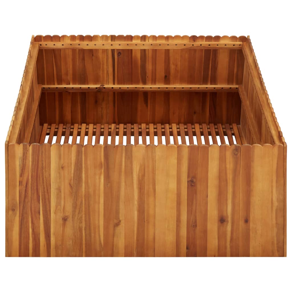 Vidaxl plantenbak 100x100x50 cm massief acaciahout
