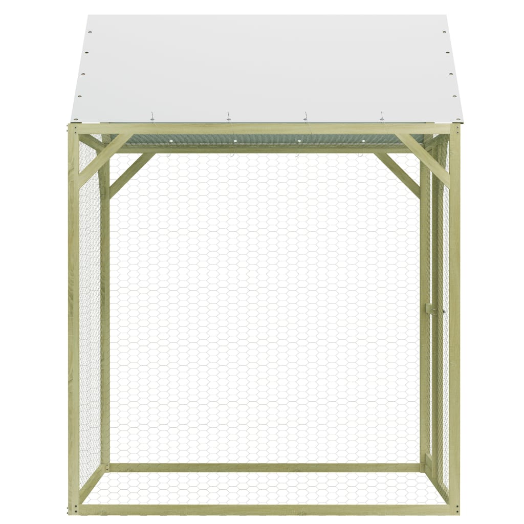 VidaXL Kippenhok 1,5x1,5x2 m geïmpregneerd groenenhout