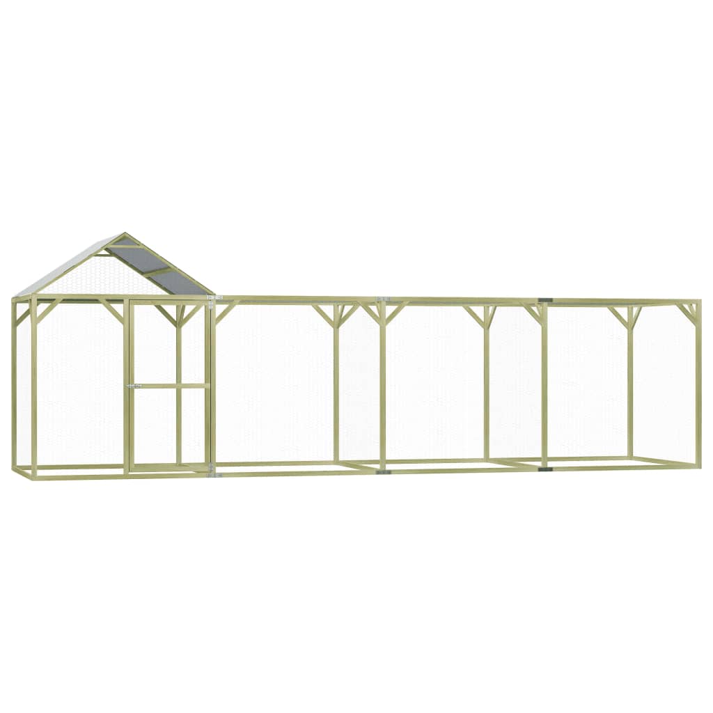 VidaXL Kippenhok 6x1,5x2m geïmpregneerd groenenhout
