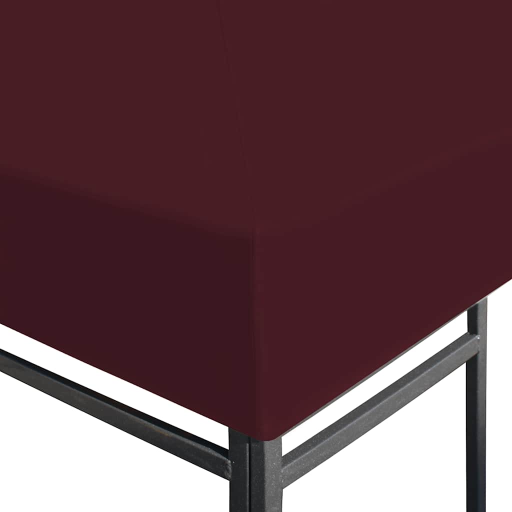 Vidaxl prieeldak 310 g m² 3x3 m bordeaux