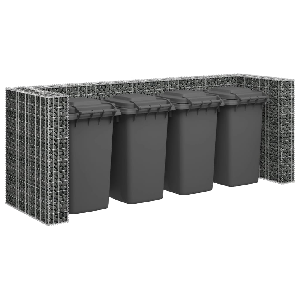 VidaXL Schanskorfmuur bakken 320x100x120 cm gegalvaniseerd staal