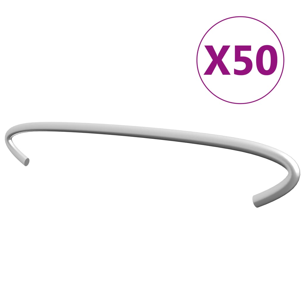 Vidaxl schanskorfhaken 50 st 20 cm gegalvaniseerd staal