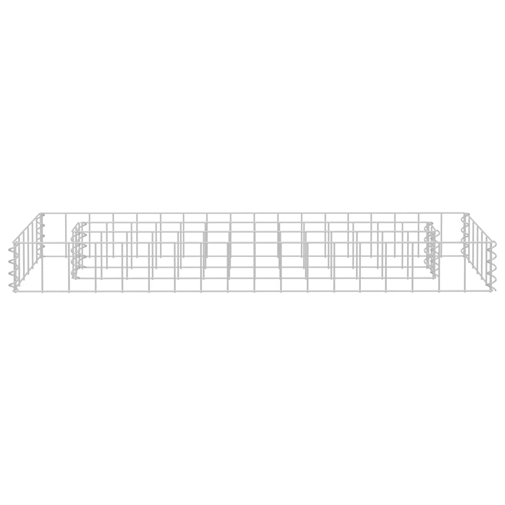 Vidaxl schanskorf plantenbak gebogen 90x30x10 cm gegalvaniseerd staal