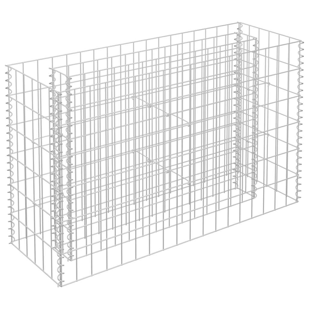 VidaXL Gabion plantenbak vergroot 90x30x60 cm gegalvaniseerd staal