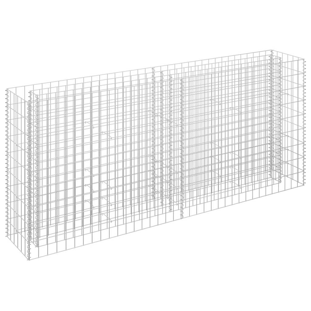 VidaXL Gabion plantenbak vergroot 180x30x90 cm gegalvaniseerd staal
