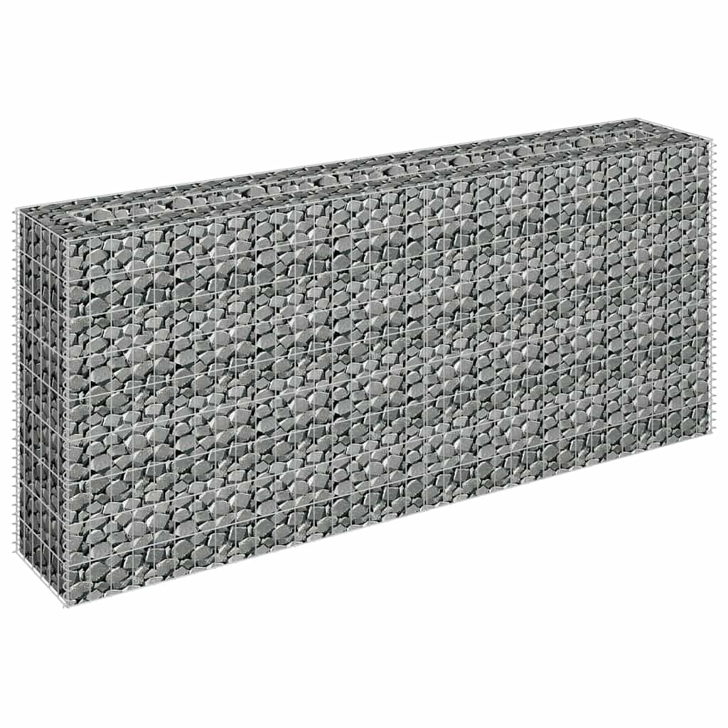 VidaXL Gabion plantenbak vergroot 180x30x90 cm gegalvaniseerd staal