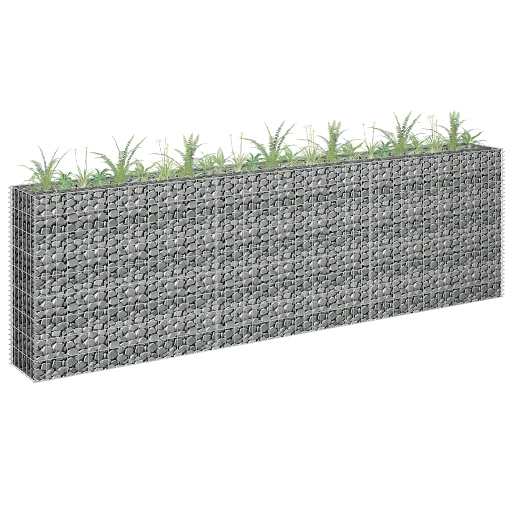 VidaXL Gabion plantenbak vergroot 270x30x90 cm gegalvaniseerd staal