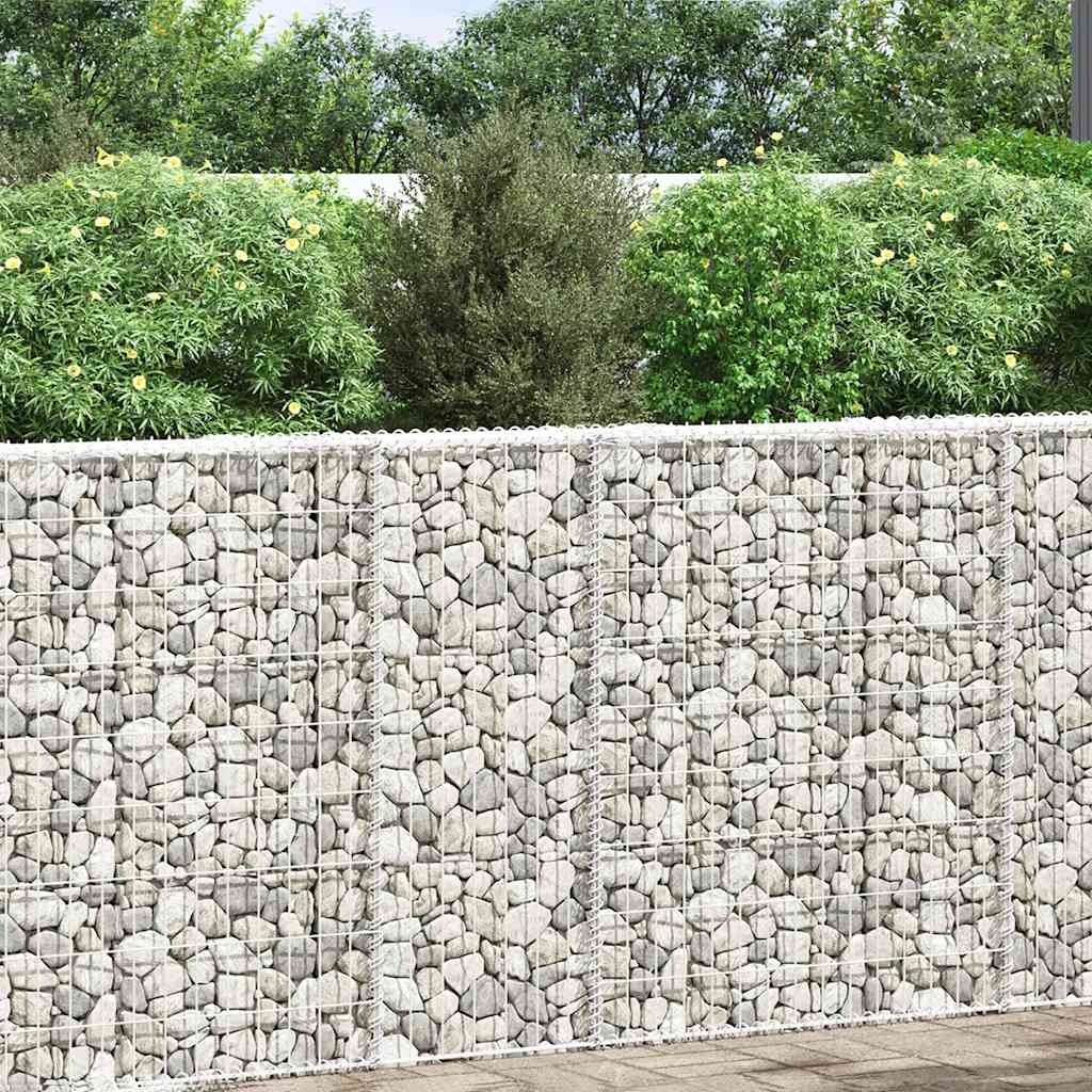 Vidaxl schanskorf plantenbak trapezium 80x20x100 cm gegalvaniseerd staal