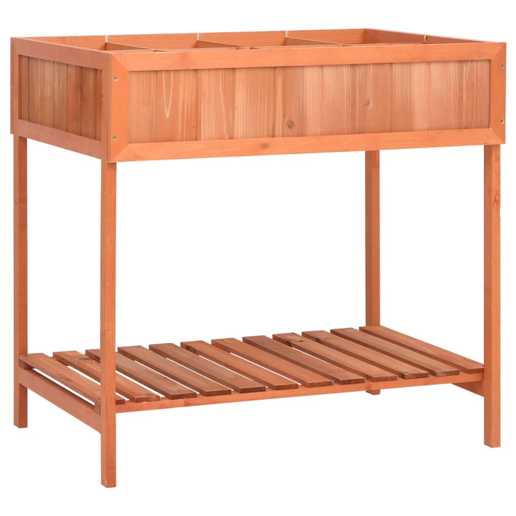 Vidaxl kruidenplantenbak 80x60x80 cm massief vuurhout