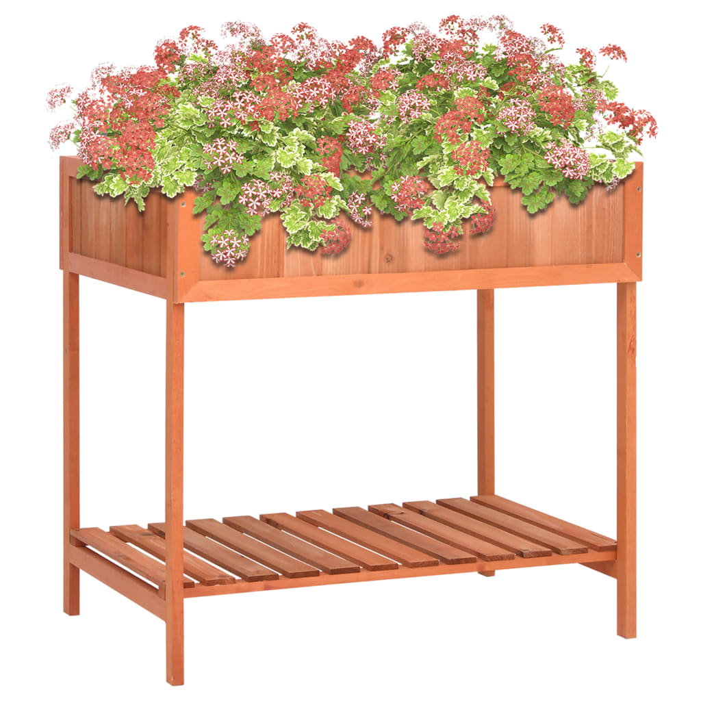 Vidaxl kruidenplantenbak 80x60x80 cm massief vuurhout