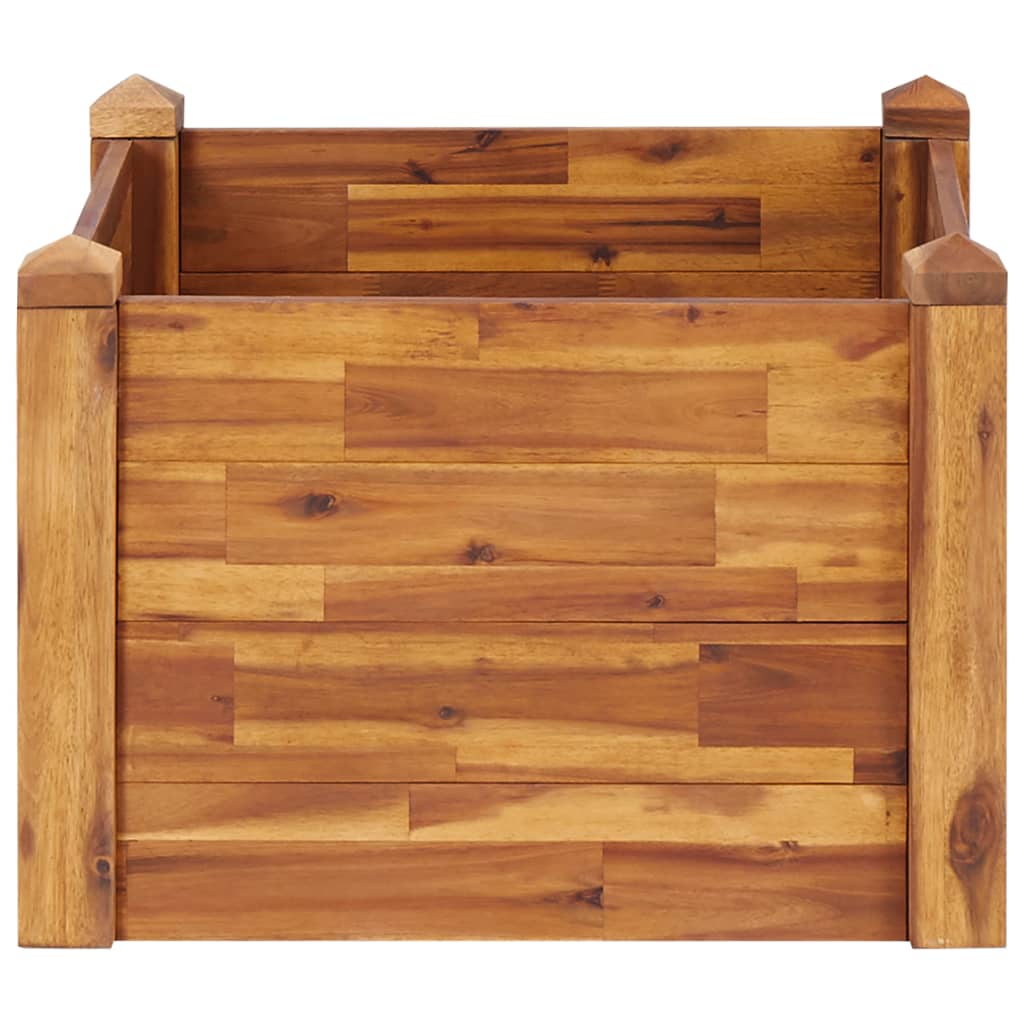 Vidaxl plantenbak verhoogd 60x60x44 cm massief acaciahout