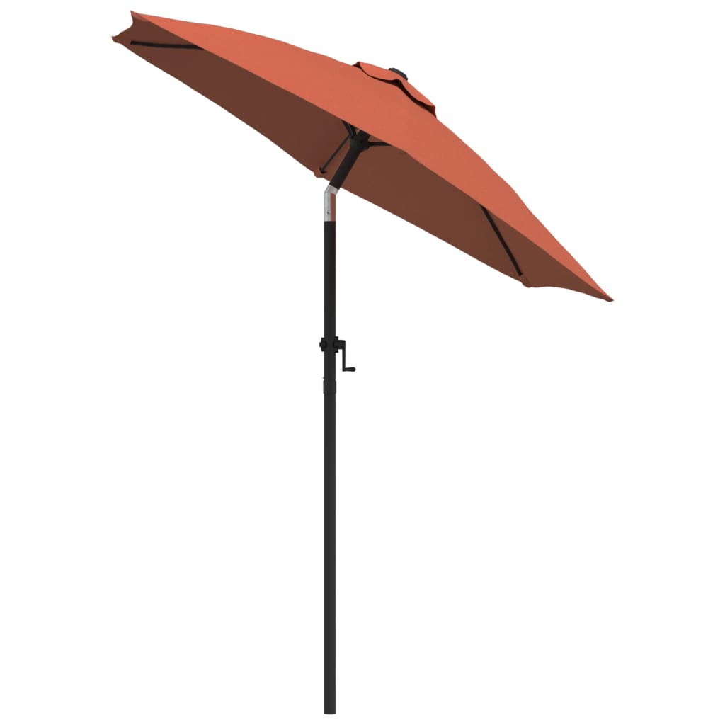 Vidaxl parasol 200x224 cm aluminium terracotta