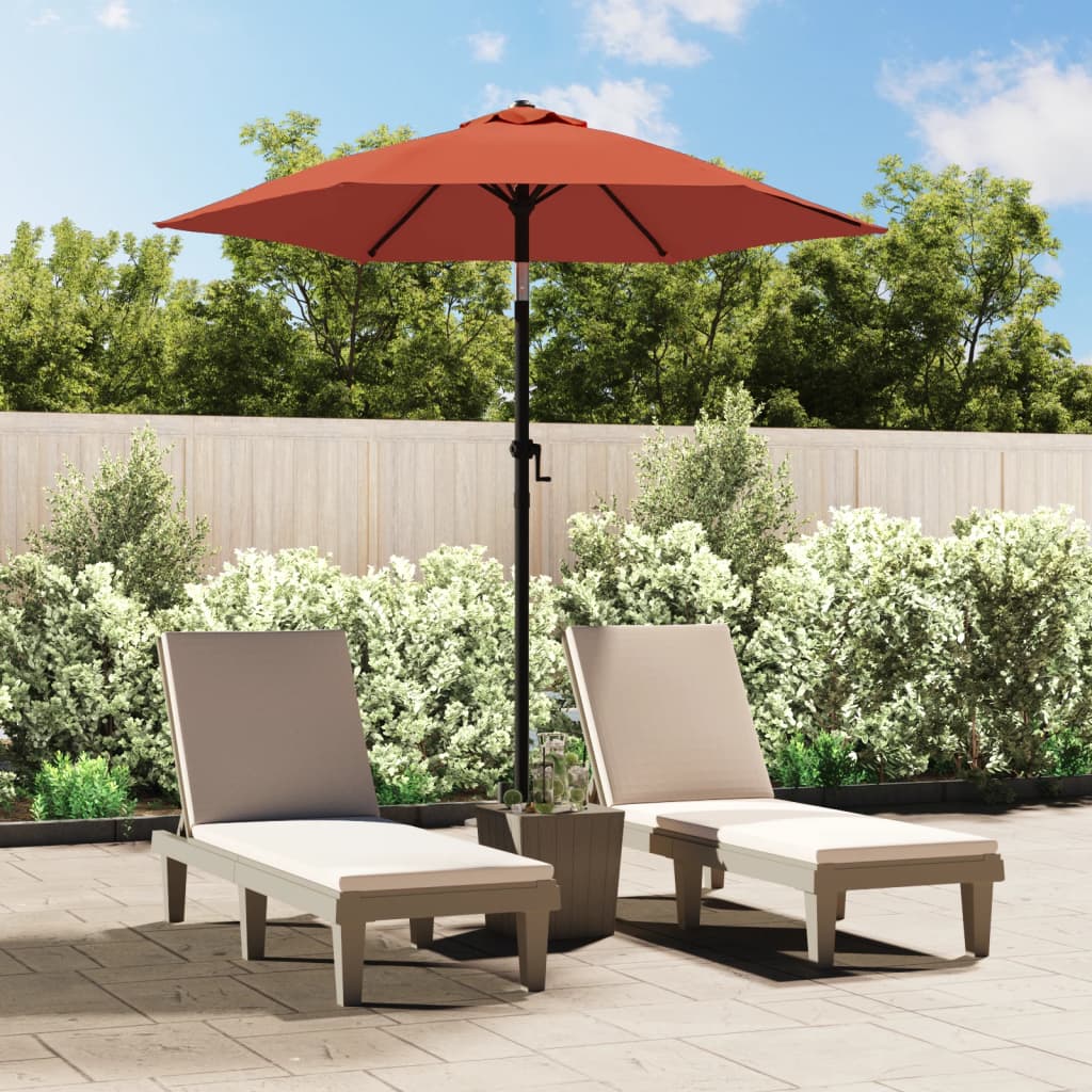 Vidaxl parasol 200x224 cm aluminium terracotta