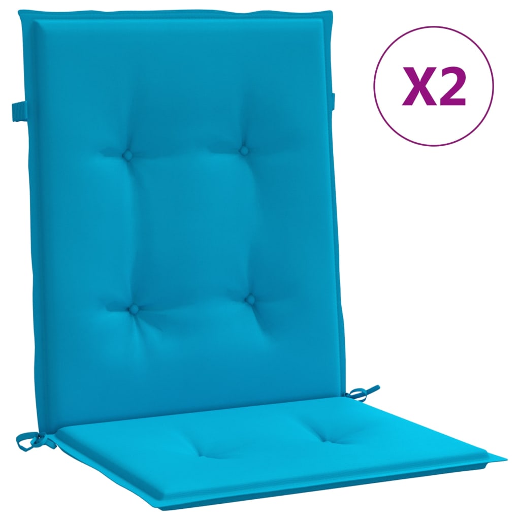 Vidaxl tuinstoelkussens laag vloerkleed 2 st 100x50x3 cm oxford stof blauw