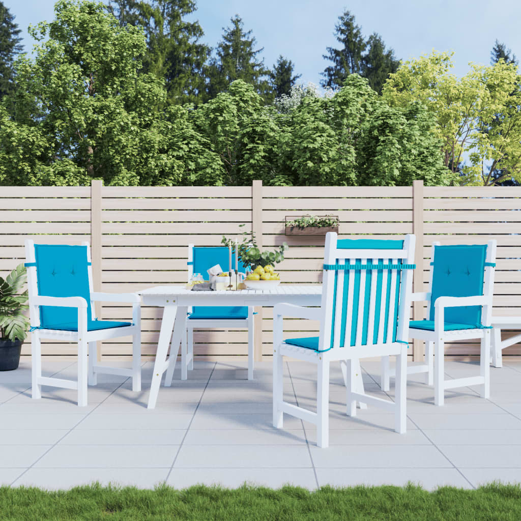 Vidaxl tuinstoelkussens laag vloerkleed 4 st 100x50x3 cm oxford stof blauw