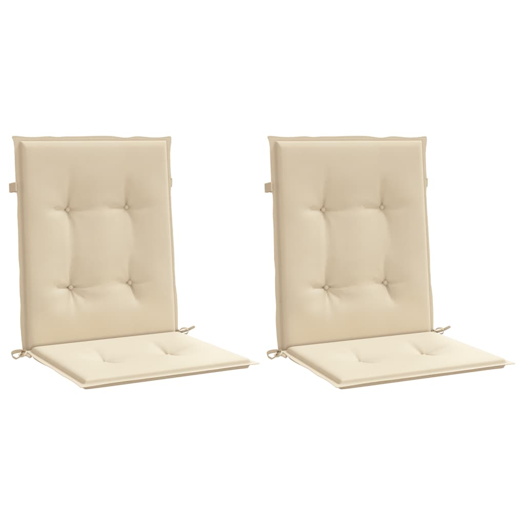 Vidaxl tuinstoelkussens laag vloerkleed 2 st 100x50x3 cm oxford stof beige
