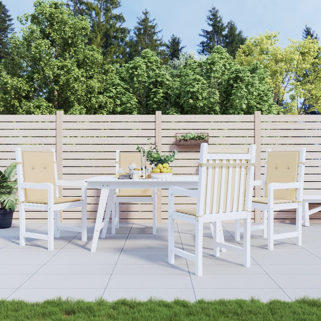 Vidaxl tuinstoelkussens laag vloerkleed 4 st 100x50x3 cm oxford stof beige