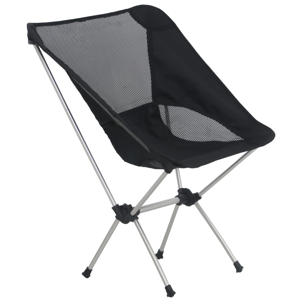 VidaXL Campingstoelen 2 st met draagas 54x50x65 cm aluminium