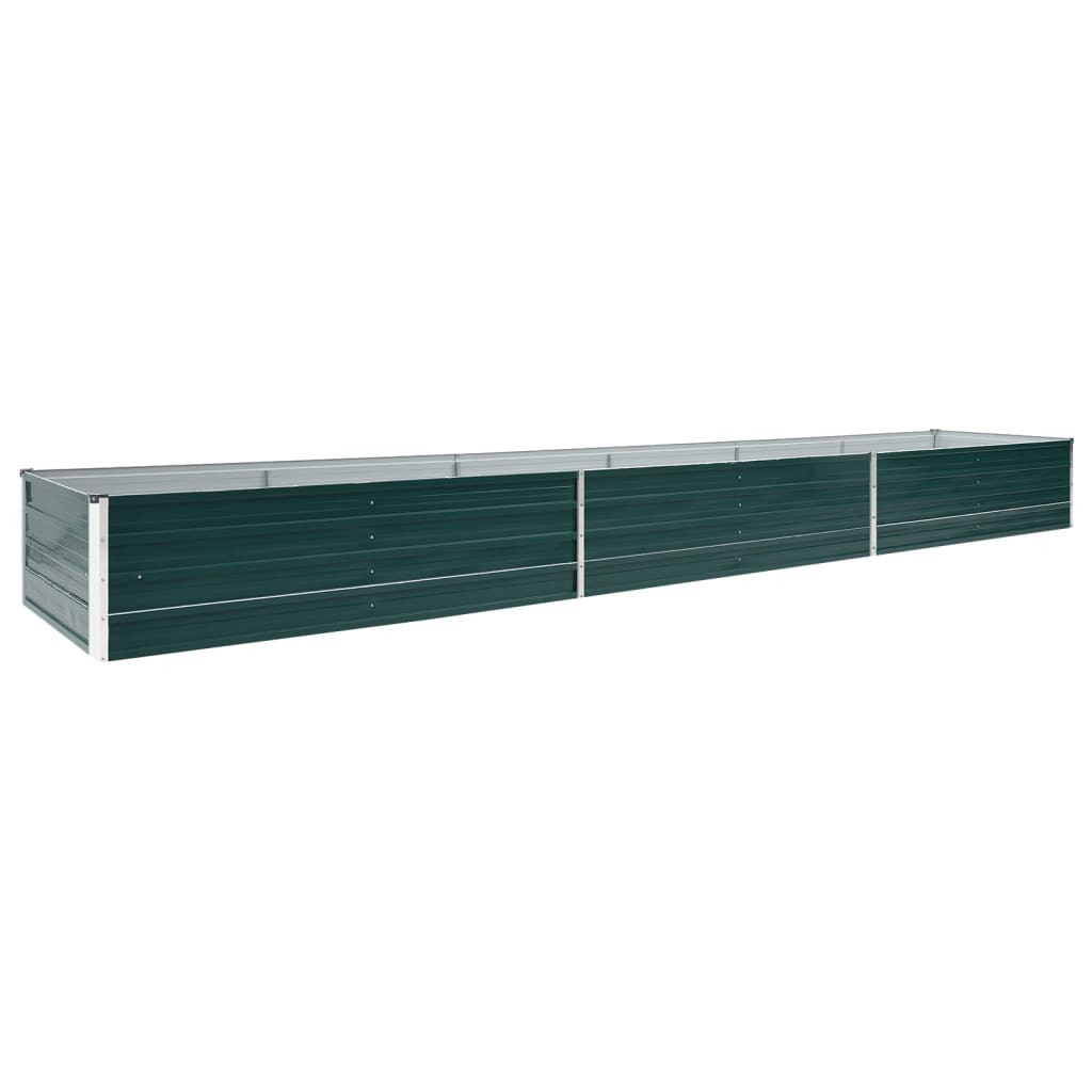 VidaXL Plantenbak vergroot 480x80x45 cm gegalvaniseerd staal groen