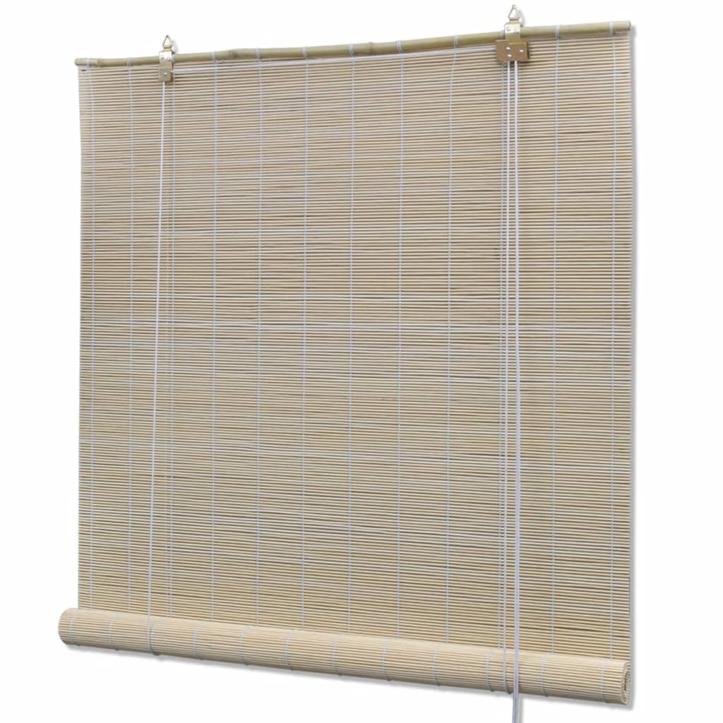 Vidaxl rolgordijnen 2 st 120x160 cm bamboe natuurlijk